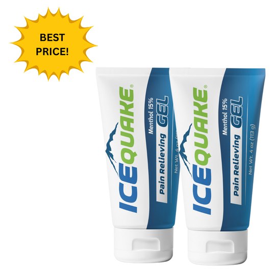 2-pak IceQuake Maximum Strength Pain Relief GEL 4 oz. - 35% off! - expiration date 2/27