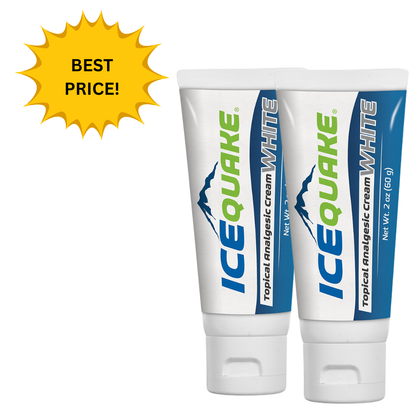 IceQuake White Analgesic Cream - 2 oz. - 25% off the 2 pack