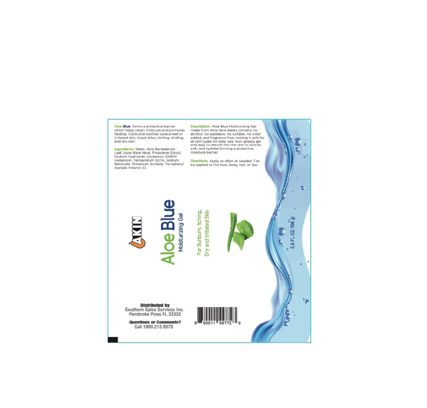 Aloe Blue Moisturizing Gel... Aloe the number 1 ingredient! 23% off!