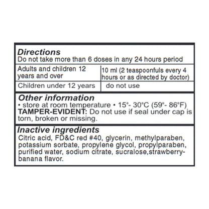 DM Cough Formula with Guaifenesin (Strawberry-Banana) 50% off