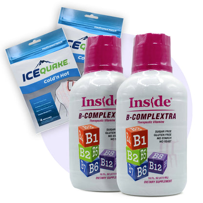 INCREDIBLE DISCOUNT - 40% OFF! B-Complextra 2-pack + 2 Free IceQuake Patches ($7.84 value) While supplies last.