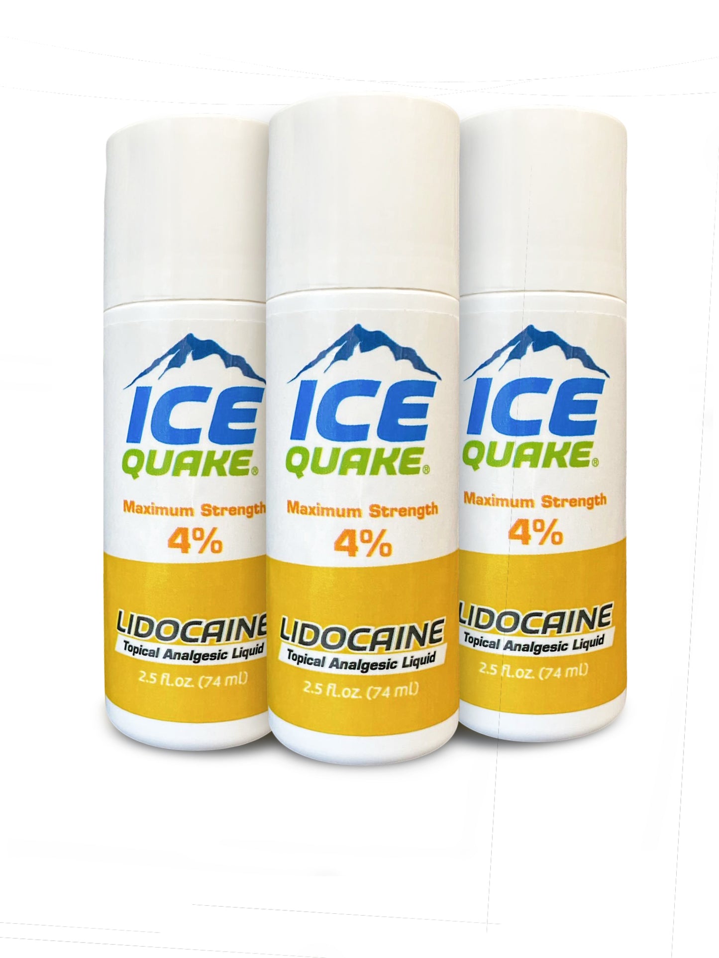 INCREDIBLE DISCOUNT - 40% OFF! 3 Pack IceQuake Lidocaine Roll On + 2 Free IceQuake Patches ($7.84 value) While supplies last.