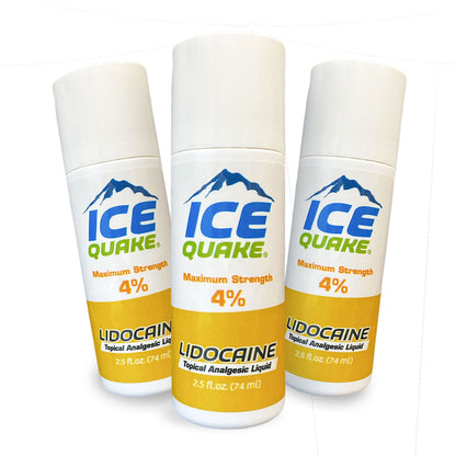 1. Ice Quake 4% Lidocaine Roll-On Pain Reliever  -  40% off Free Shipping