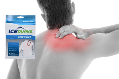 4-pak IceQuake Cold 'n Hot Topical Analgesic Pain Relief Patches (4 patches  per pak) 37% off! Free shipping!