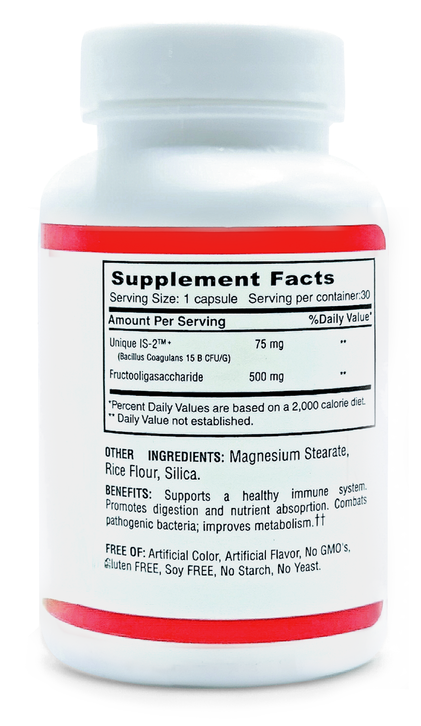 2-pak Inside Probiotic Bacillus Coagulans Capsules - 60 Capsules - 15% off